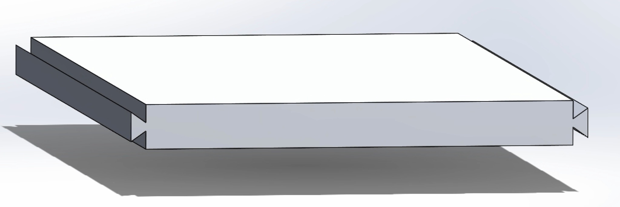 The dovetail lid for the laser enclosure
